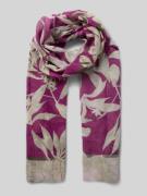 Marc O'Polo Schal mit Allover-Muster in Fuchsia, Größe 1