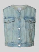 Jake*s Casual Weste in Denim-Optik in Jeansblau, Größe 40