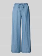 Stefanel Stoffhose mit elastischem Bund in Jeansblau, Größe 34