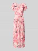 ZABAIONE Midikleid mit Taillengürtel in Rosa, Größe L