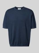 SELECTED HOMME Regular Fit Strickshirt aus Baumwoll-Leinen-Mix Modell ...