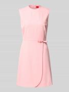 HUGO Minikleid mit Schleifen-Detail Modell 'Kanine' in Rosa, Größe 42
