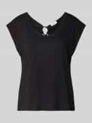 s.Oliver RED LABEL Loose Fit T-Shirt aus Baumwoll-Modal-Mix in BLACK, ...