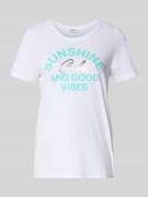 s.Oliver RED LABEL Regular Fit T-Shirt mit Frontprint in Weiss, Größe ...