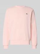 Lacoste Regular Fit Sweatshirt aus Baumwoll-Mix in Rosa, Größe L