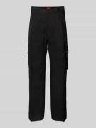 HUGO Regular Fit Cargohose mit Eingrifftaschen Modell 'Graysen' in Bla...