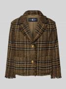 Luisa Cerano Regular Fit Blazer mit Fransen in Camel, Größe 36