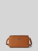 Guess Handtasche mit Label-Applikation Modell 'TALENT' in Cognac, Größ...