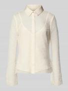 Guess Regular Fit Bluse im 2-in-1-Look in Weiss, Größe M