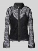 Guess Regular Fit Bluse im 2-in-1-Look in Black, Größe XS