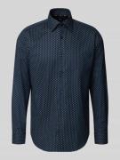 BOSS Regular Fit Businesshemd aus Baumwoll-Mix in Marine, Größe 39