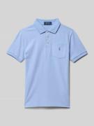 Polo Ralph Lauren Teens Regular Fit Poloshirt mit Brusttasche in Bleu,...