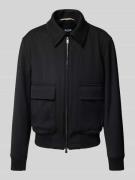BOSS Regular Fit Bomberjacke mit Wolle Modell 'CHARLY' in Black, Größe...