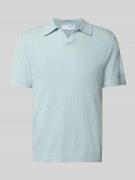 SELECTED HOMME Regular Fit Poloshirt aus Baumwoll-Leinen-Mix Modell 'L...