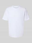 Tom Tailor Regular Fit T-Shirt aus Baumwoll-Mix in Weiss, Größe L