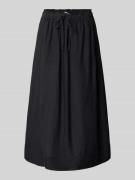 Selected Femme Ausgestellter Midi-Rock aus reinem Leinen Modell 'INNA'...