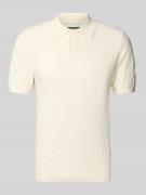 MCNEAL Regular Fit Poloshirt mit Knopfleiste in Ecru, Größe L