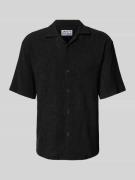 JAKE*S STUDIO MEN Regular Fit Freizeithemd mit Reverskragen in Black, ...