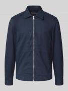 Marc O'Polo Relaxed Fit Overshirt aus Baumwoll-Mix in Marine, Größe L