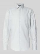 Jake*s Slim Fit Business-Hemd mit Kentkragen in Hellgruen, Größe 37/38