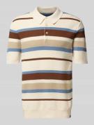 Scotch & Soda Poloshirt mit kurzer Knopfleiste in Offwhite, Größe L