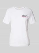 Gant Regular Fit T-Shirt aus reiner Baumwolle mit Logo-Print in Weiss,...