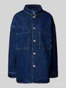 Review Oversized Jeansjacke aus reiner Baumwolle mit Brusttaschen in D...