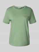 Gant Regular Fit T-Shirt aus reiner Baumwolle mit Logo-Patch in Mint, ...