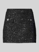 Liu Jo White Minirock mit Pailletten in Black, Größe 38