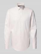 Jake*s Slim Fit Businesshemd mit extra langem Arm in Taupe, Größe 39/4...