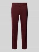 BOSS Orange Regular Fit Chino aus Baumwoll-Mix in Bordeaux, Größe 31/3...