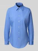 Polo Ralph Lauren Regular Fit Hemdbluse mit Logo-Stitching in Blau, Gr...