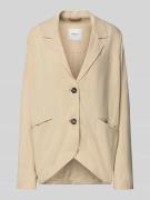 Pepe Jeans Regular Fit Leinenblazer aus Viskose-Lyocell-Mix Modell 'ST...