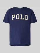 Polo Ralph Lauren Classic Fit T-Shirt mit Label-Stitching in Marine, G...