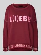 miss goodlife Oversized Sweatshirt aus reiner Baumwolle in Bordeaux, G...