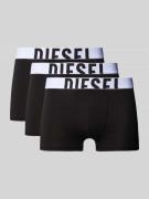 Diesel Trunks mit elastischem Bund im 3er-Pack in Black, Größe S
