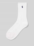 Polo Ralph Lauren Socken mit Logo-Stitching in Weiss, Größe 36-41