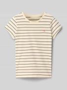 Calvin Klein Jeans Slim Fit T-Shirt mit Rundhalsausschnitt in Sand, Gr...