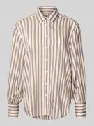 Brax Regular Fit Hemdbluse mit Sportmanschetten Modell 'Vic' in Taupe,...