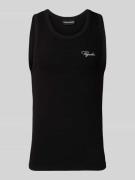 Pegador Tanktop mit Label-Stitching in Black, Größe L