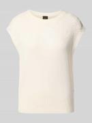 BOSS Orange Loose Fit Pullunder aus Strick in Weiss, Größe L