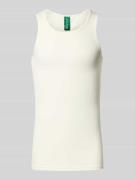 ANNARR Tanktop in Ripp-Optik Modell 'RIC' in Weiss, Größe L