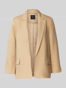 Zero Loose Fit Blazer aus Lyocell-Leinen-Mix in Sand, Größe 34