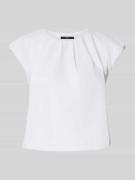 Zero Regular Fit Kurzarmbluse mit Kappärmeln in Weiss, Größe 40