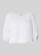 Zero Regular Fit Bluse mit 3/4-Arm in Weiss, Größe 34