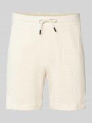 Lindbergh Shorts mit elastischem Bund in Ecru, Größe XL