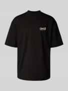 Pegador Oversized T-Shirt mit Label-Print in Black, Größe M