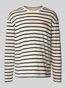 Calvin Klein Jeans Longsleeve mit Label-Stitching und Rundhalsausschni...