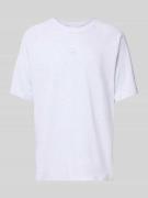 adidas Originals T-Shirt mit Label-Stitching in Hellgrau, Größe L