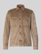 CINQUE Regular Fit Hemdjacke mit Brusttaschen Modell 'Messi' in Mud, G...